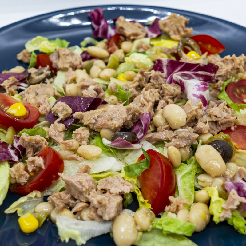 The Queen of the Coast tuna salad with white beans