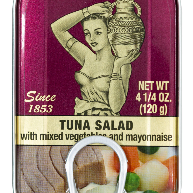 The Queen of the Coast tuna salad with vegetables and mayonnaise