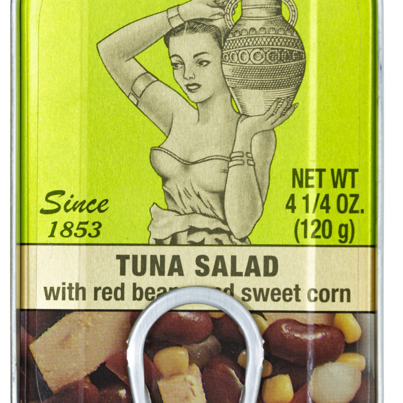 The Queen of the Coast tuna salad with red beans and sweet corn