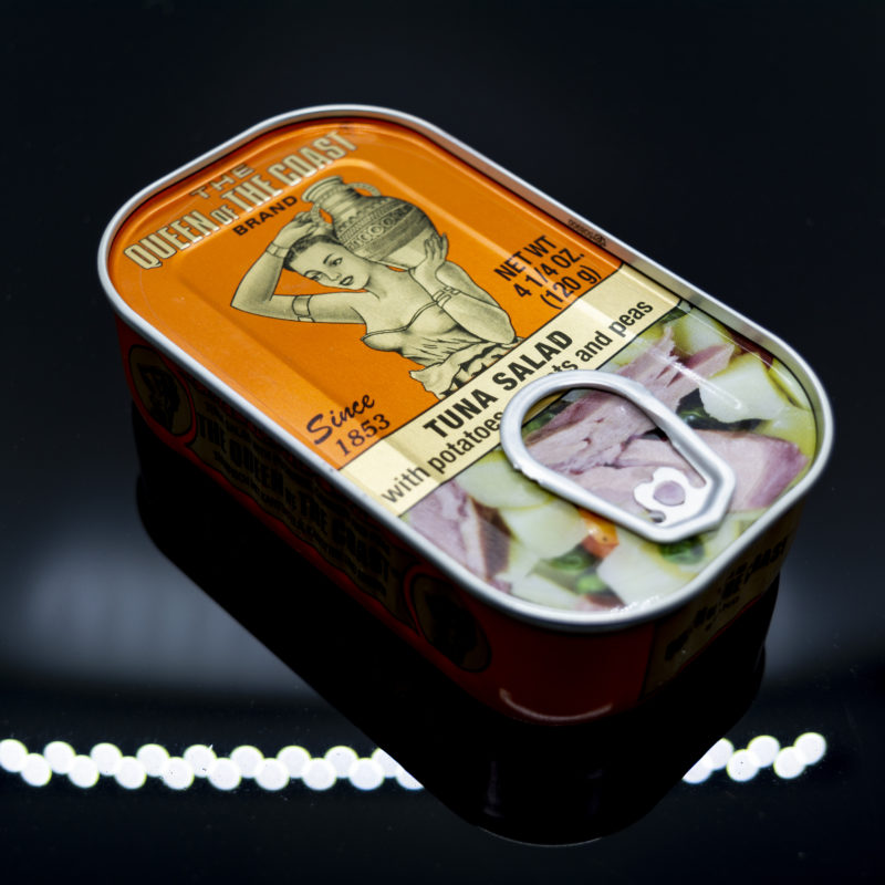 The Queen of the Coast tuna salad with potatoes, carrots and peas