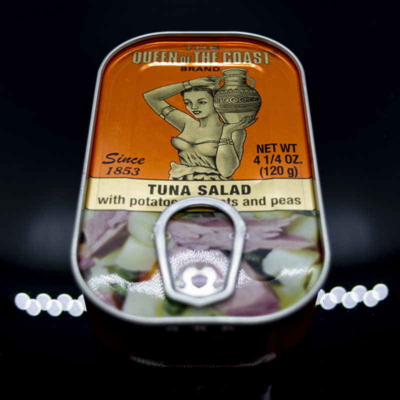 The Queen of the Coast tuna salad with potatoes, carrots and peas