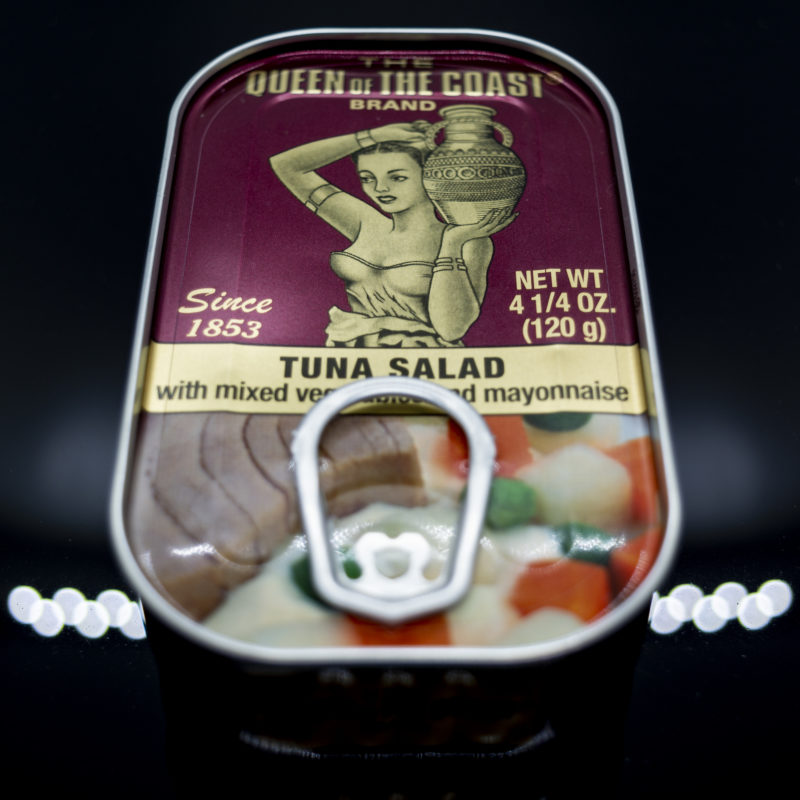 The Queen of the Coast tuna salad with vegetables and mayonnaise