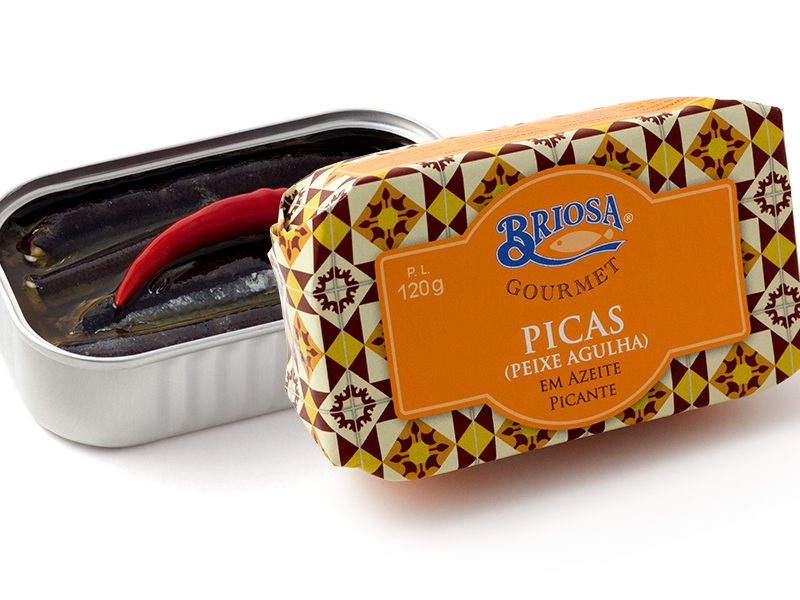 Díszdobozos halkonzerv válogatás - Briosa tengeri apróhalak fűszeres olívaolajban, 120 g