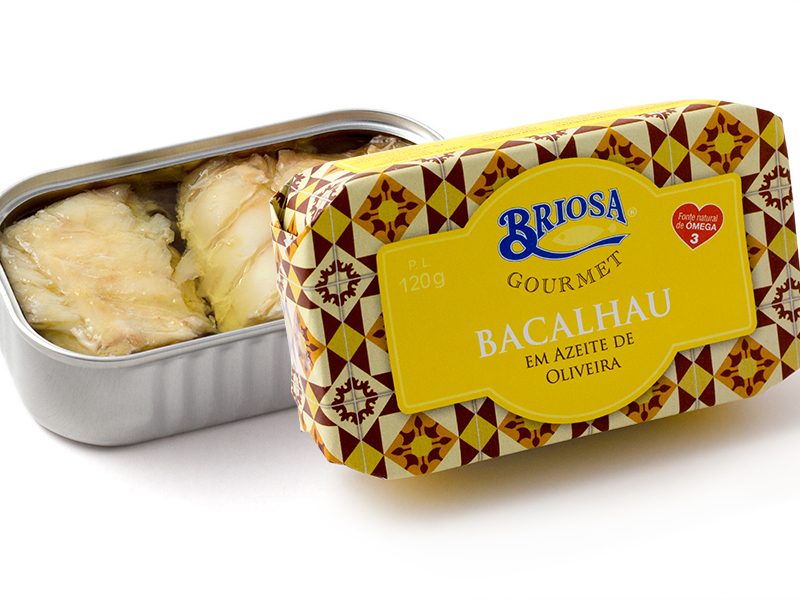 Díszdobozos halkonzerv válogatás - Briosa tőkehal olívaolajban, 120 g