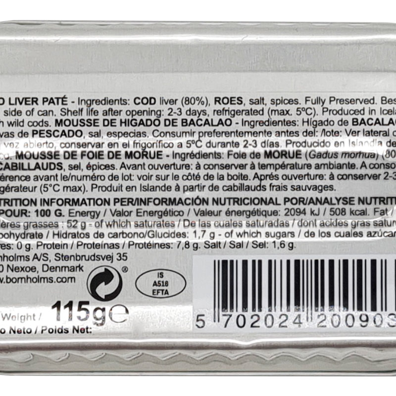 Bornholms Officer cod liver pâté, 115 g