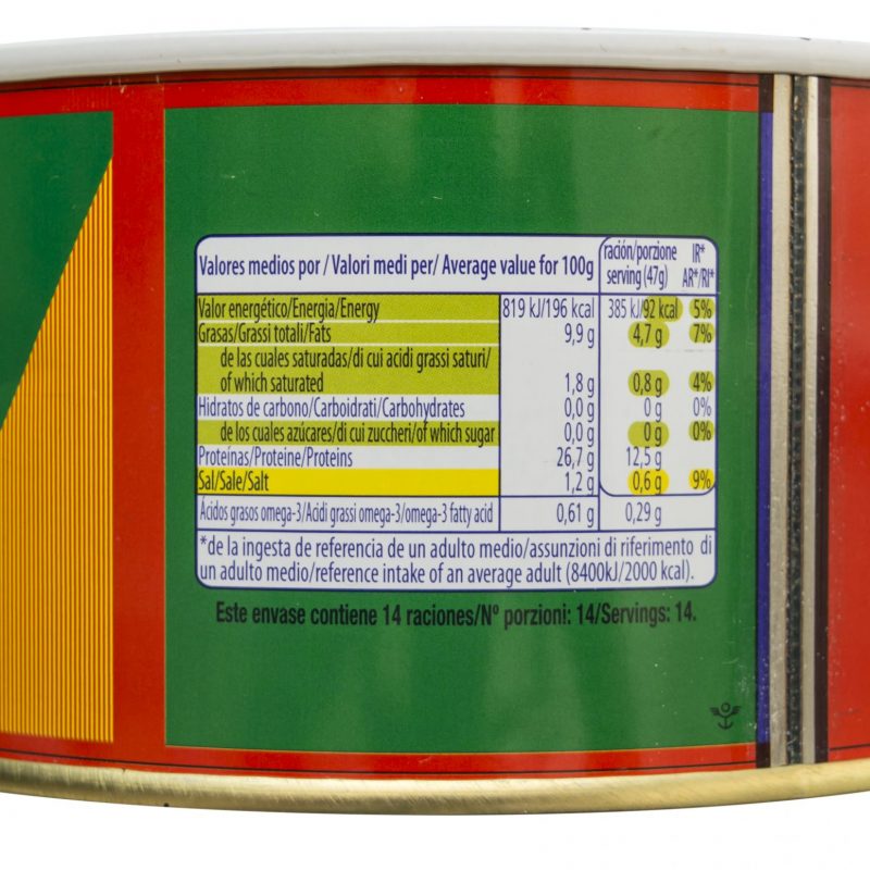 Arroyabe sárgaúszójú tonhal olívaolajban, 1000g