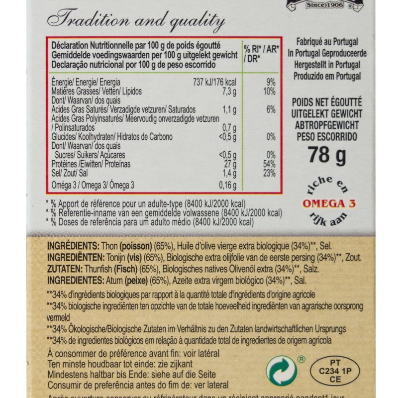 Cocagne MSC BIO vad tonhalfilĂ© olĂvaolajban