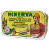 Minerva skinless and boneless sardine fillets in spiced olive oil with pickles