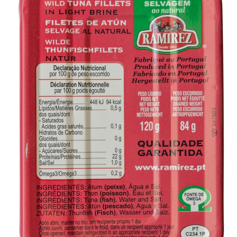 Ramirez natúr tonhalfilé