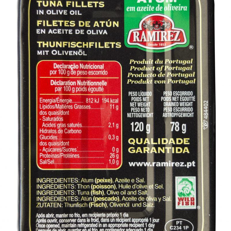 Ramirez tonhalfilé olívaolajban