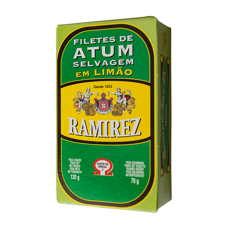 Ramirez wild tuna fillets in olive oil with lemon