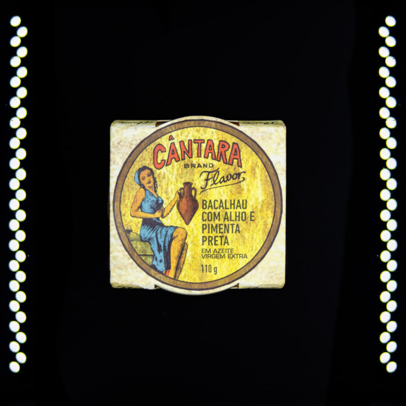 Cantara codfish with garlic and black pepper in extra virgin olive oil