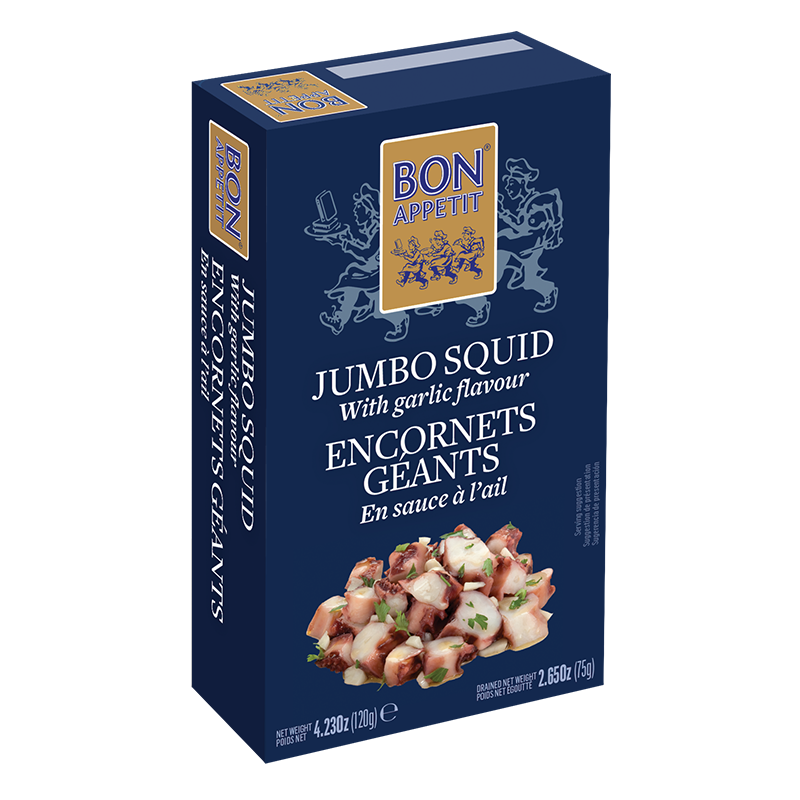 Bon Appetit jumbo squid with garlic
