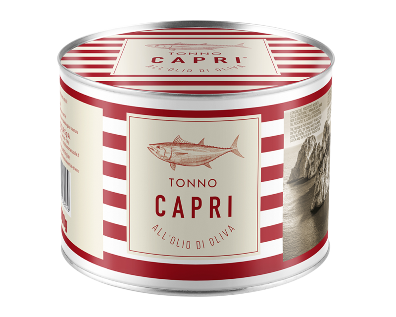 Capri tuna fillets in olive oil
