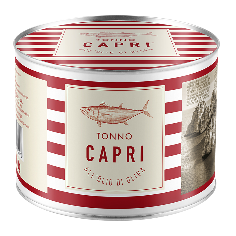 Capri tuna fillets in olive oil
