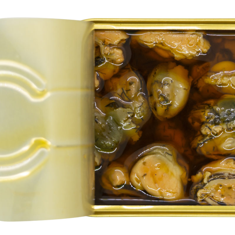 Spinnaker BIO mussels in organic rapeseed oil with herbs