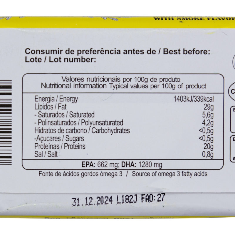 Minerva smoke flavored sardine in olive oil