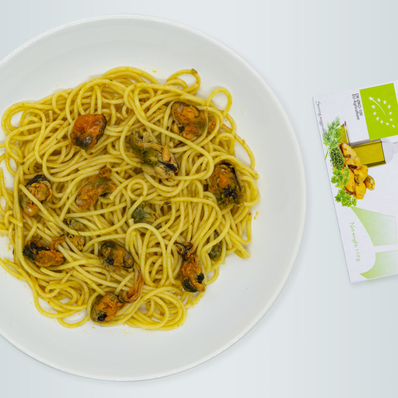 Spinnaker BIO mussels in organic rapeseed oil with herbs