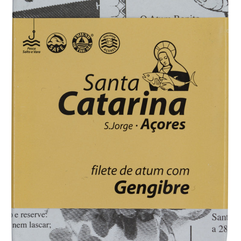 Santa Catarina Gourmet tuna fillets in olive oil with ginger