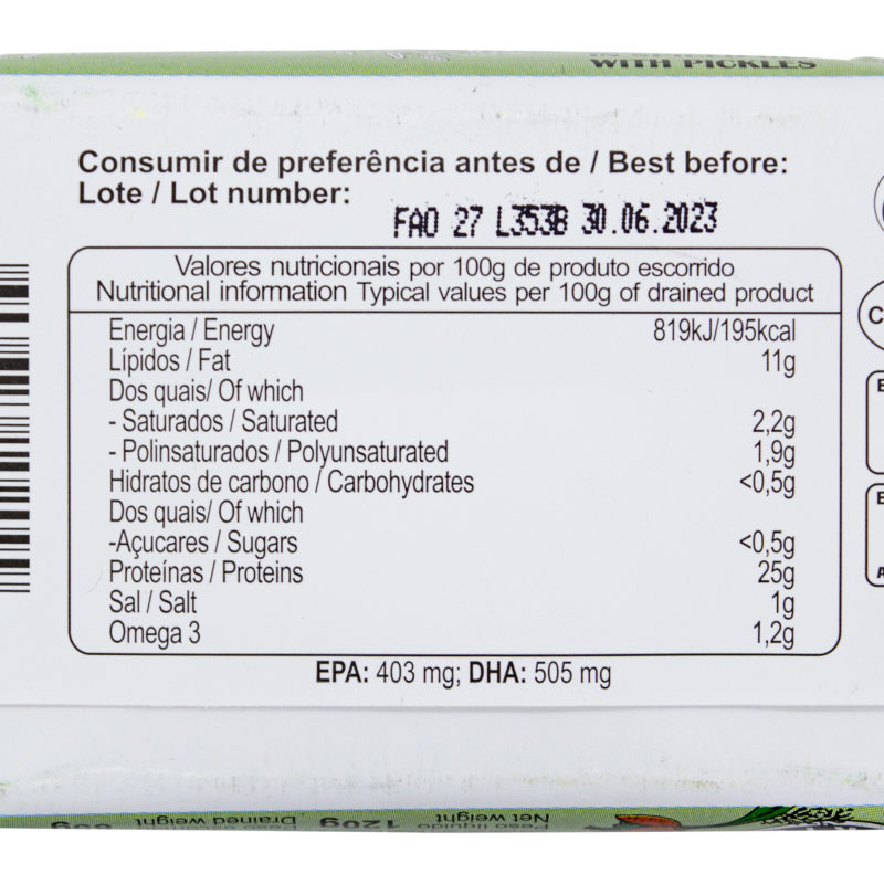 Minerva mackerel fillets in spiced olive oil with pickles