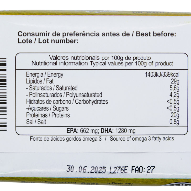 Minerva sardine in olive oil with lemon