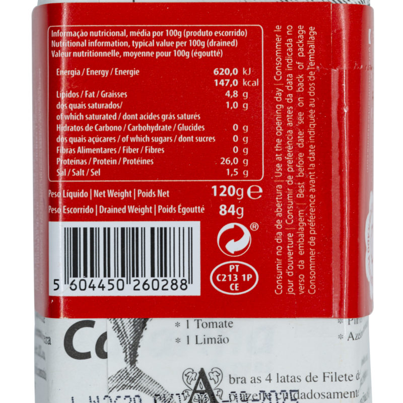 Santa Catarina Gourmet tuna fillets in olive oil with azorean pepper