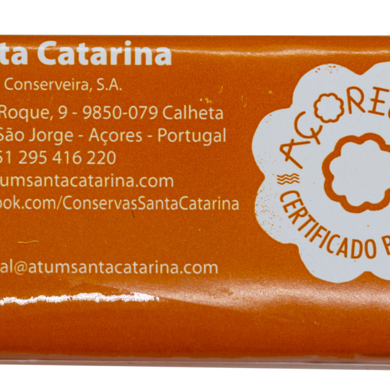 Santa Catarina Gourmet tuna fillets in olive oil with curry