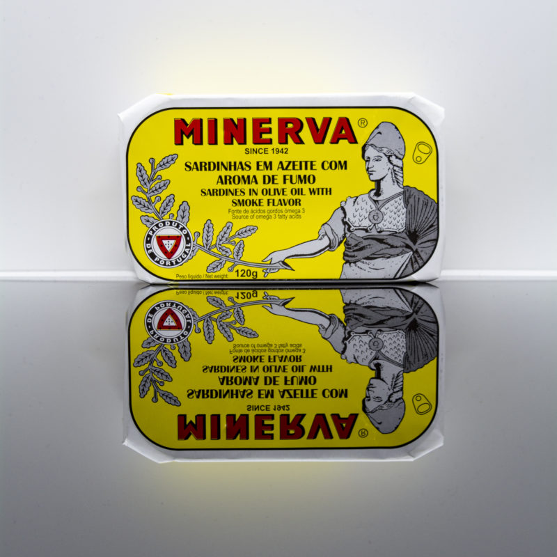 Minerva smoke flavored sardine in olive oil