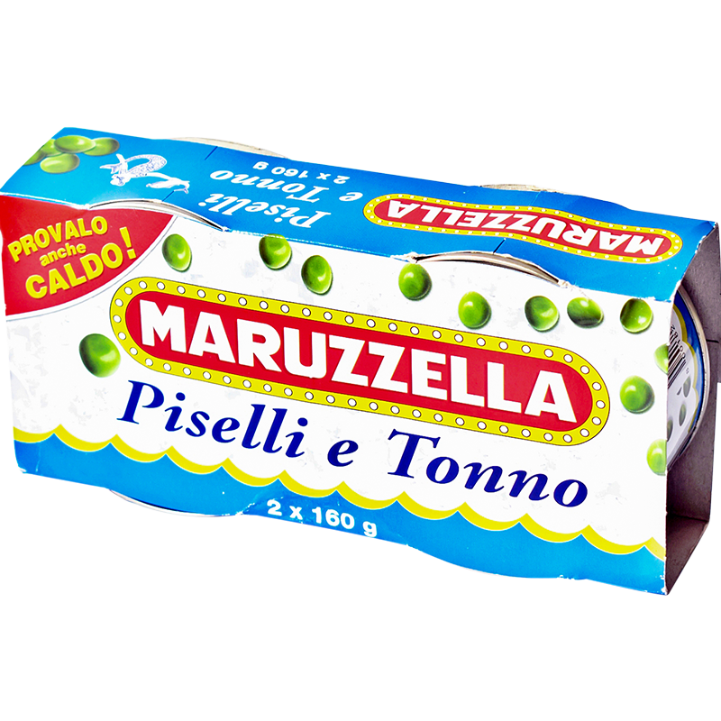 Maruzzella tuna salad with green peas in tomato sauce