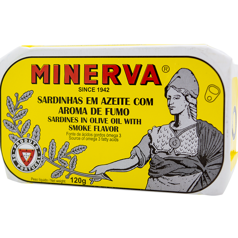 Minerva smoke flavored sardine in olive oil