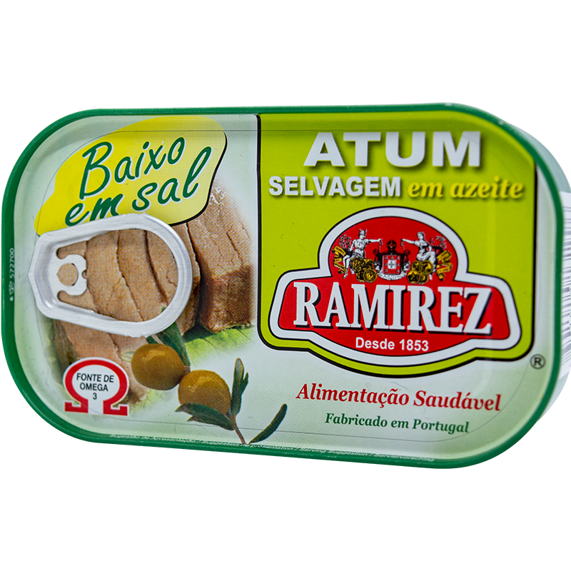 Ramirez wild tuna fillets in olive oil with low salt content