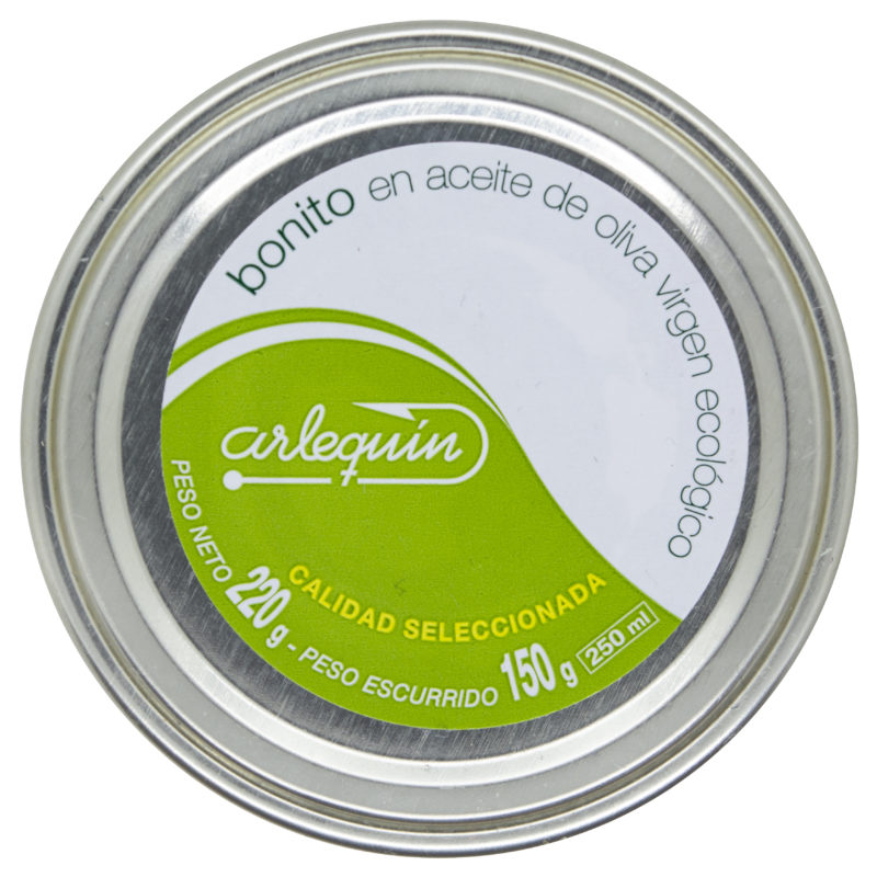 Arlequín Bonito del Norte tuna fillets in extra virgin BIO olive oil, 220 g