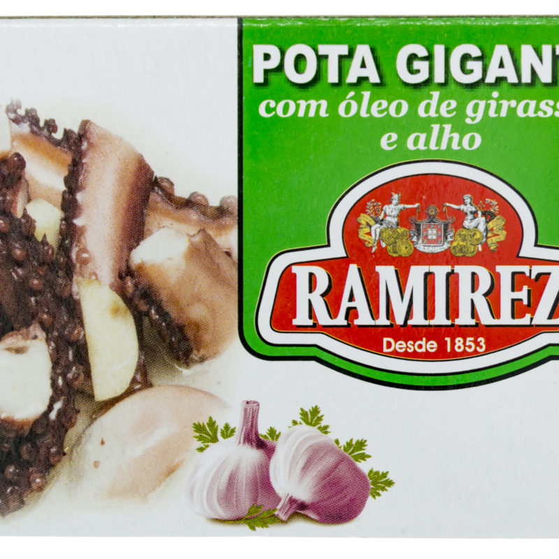 Ramirez giant squid with sunflower oil and garlic, 120 g