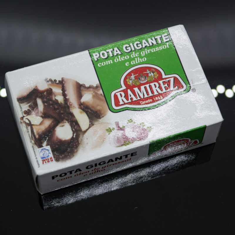 Ramirez giant squid with sunflower oil and garlic, 120 g