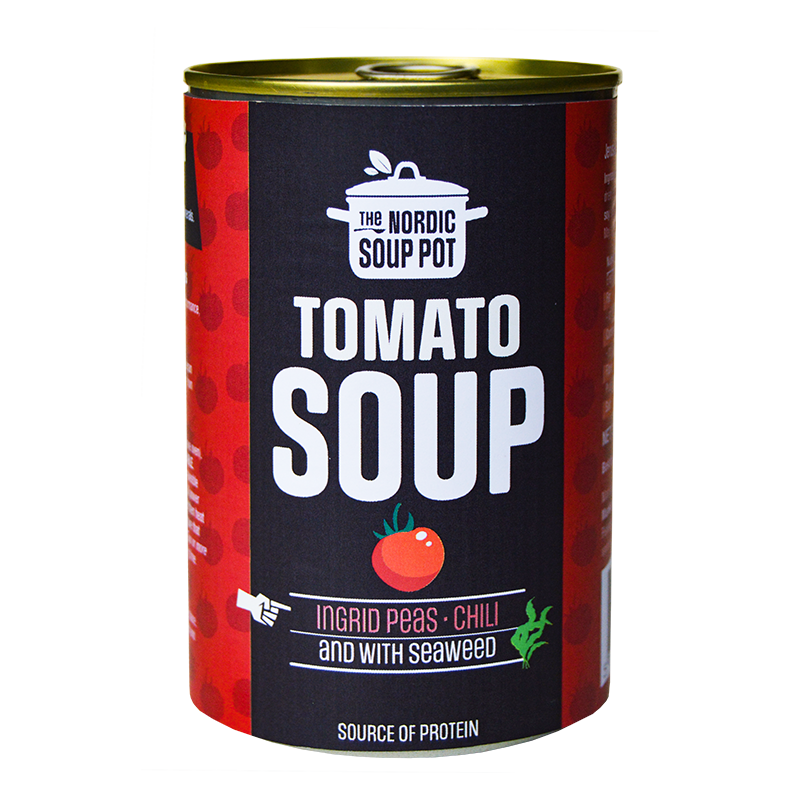 The Nordic Soup Pot vegan tomato soup with mung beans, rhubarb and seaweed, 400 g